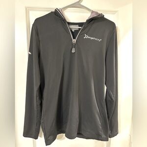 Orangetheory 1/4 Zip Hoody with Silver Orangetheory Logo